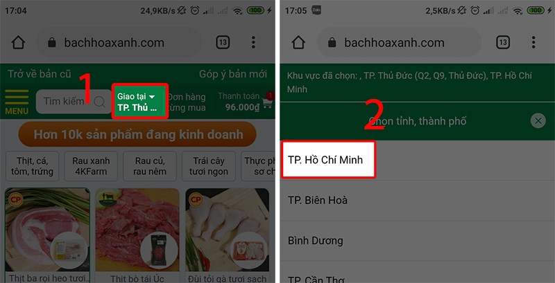 Đi chợ online tại nhà trên Bách Hóa Xanh theo cách đơn giản nhất